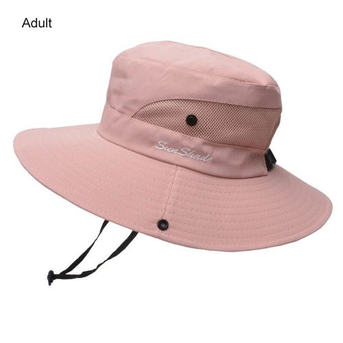 Chapeaux De Soleil D'été Pour Femmes,Queue De Cheval,Protection Uv,Safari,Randonnée,Bord Large,Plage,Casquette De Pêche En Maille Pliable,Grand Bord Large,E27 - Type Adult #G