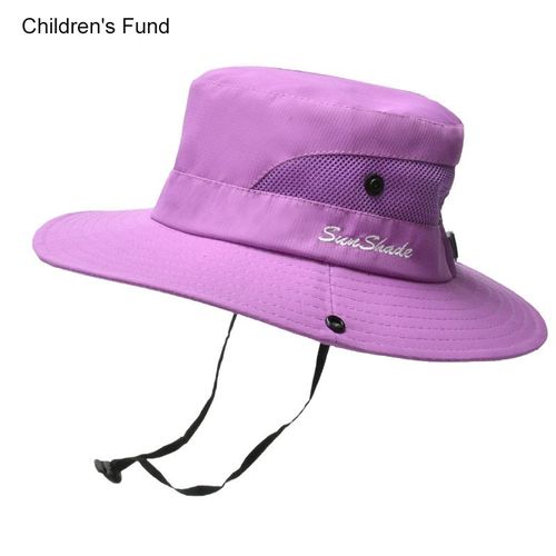 Chapeaux De Soleil D'été Pour Femmes,Queue De Cheval,Protection Uv,Safari,Randonnée,Bord Large,Plage,Casquette De Pêche En Maille Pliable,Grand Bord Large,E27 - Type Kid #J