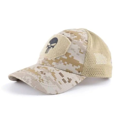 Dulcap-Chapeau De Camionneur Réglable En Maille Pour Homme Et Femme,Chapeaux De Baseball Respirants,Pare-Soleil Militaire Airsoft,Chasse Et Randonnée - Type H