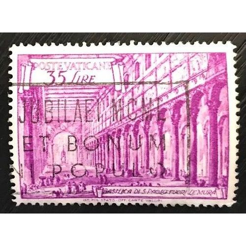 Timbre Oblitéré Vatican 1949