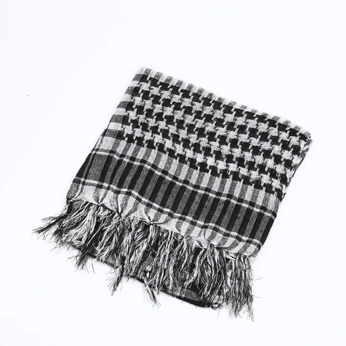 Écharpe Hijab Musulmane Pour Homme Et Femme,1 Pièce,Foulard Arabe Duldesert,Écharpe De Randonnée Coupe-Vent,Style Militaire,Hiver - Type Black