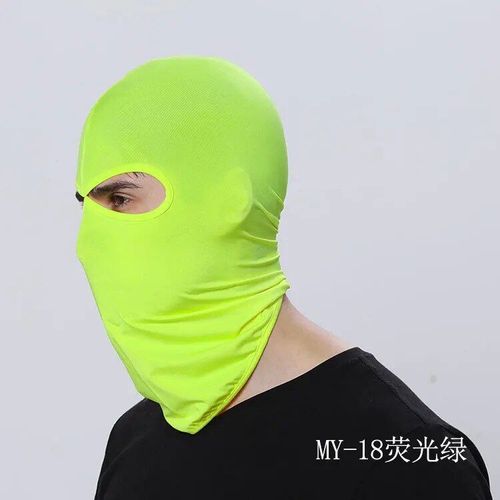 Masque Facial Complet À 3 Trous Pour Homme Et Femme,Cagoule Fine Pour Moto,Vélo,Html,Cyclisme,Ski,Été #G