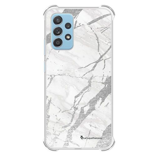 Coque Samsung Galaxy A52 Silicone Antichocs Solides Coins Renforcés Protection Housse Transparente Marbre Gris La Coque Francaise