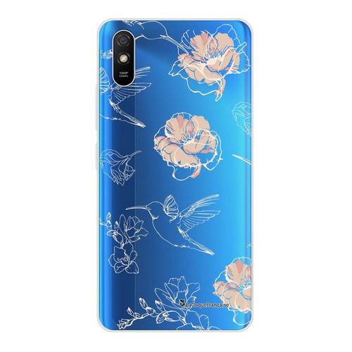 Coque Xiaomi Redmi 9a 360 Intégrale Transparente Fleurs Blanches Tendance La Coque Francaise.