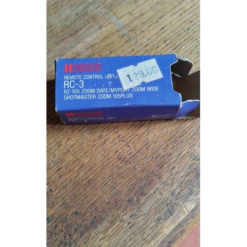 Télécommande Ricoh RC-3 pour RZ-105 zoom date, myport zoom wide shotmaster zoom 105 plus