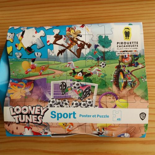 Poster Puzzle Pirouette Cacahouète : Les Looney Tunes Et Les Sports, 49 Pièces, 28 X 32 Cm