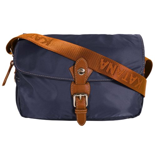 Sac besace KATANA en microfibre garni cuir réf 29301 bleu (6 couleurs disponible)