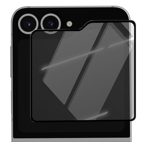 Verre Trempé Pour Samsung Galaxy Z Flip 6 Protection Écran Externe Noir