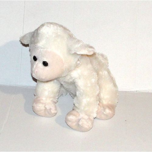 Doudou Mouton Blanc Crême Peluche Agneau Doudi