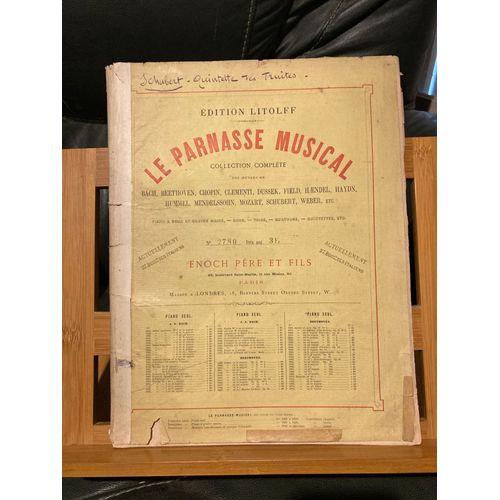 Franz Schubert Quintette La Truite Partition Matériel Éditions Litolff