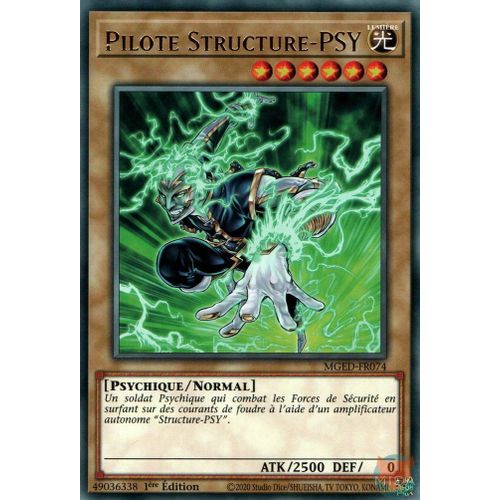 Yu Gi Oh Mged-Fr074 Pilote Structure Gold Rare