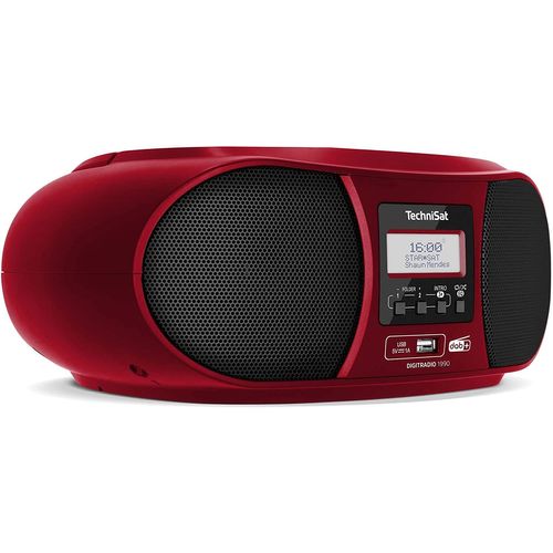 TechniSat DIGITRADIO 1990 Radio-lecteur CD DAB+, FM AUX, Bluetooth, CD, DAB+, FM Rouge