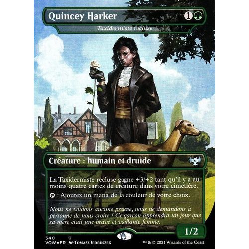 Quincey Harker . Taxidermiste Recluse - Foil - Magic - Innistrad : Noce Écarlate - U - 340