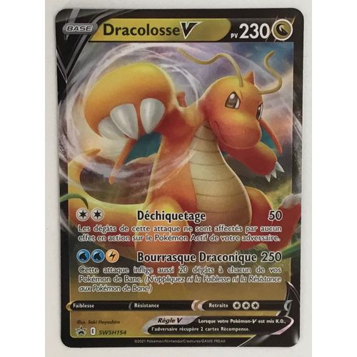 Carte Pokémon Dracolosse V Swsh154 Épée Et Bouclier