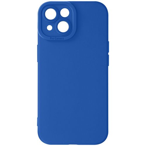 Coque Pour Iphone 13 Silicone Mat Protection Caméra Bleu