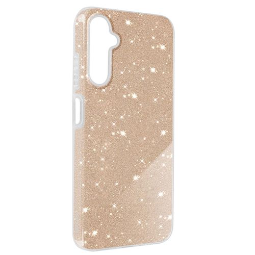Coque Pour Samsung Galaxy A05s Paillette Silicone Semi Rigide Fin Dorée