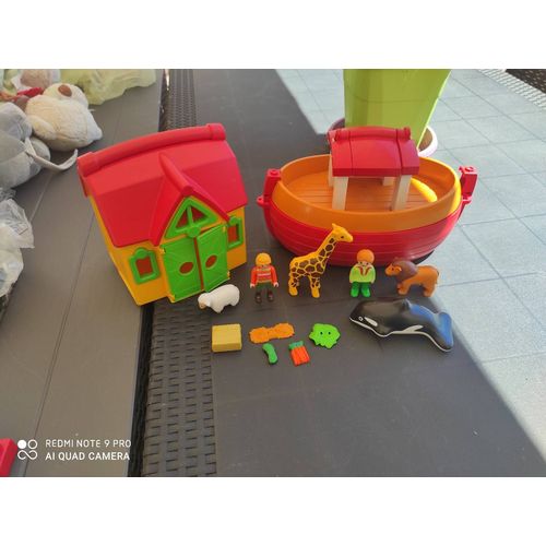 Lot Ferme+ Bateau Playmobil