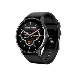 ABYX Fit Pure Noir Montre connect e avec bracelet silicone