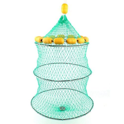 Filet De Pêche Pliable À Flotteur Automatique, Avec Cage, Piège À Crevettes, Crabe, Crabe