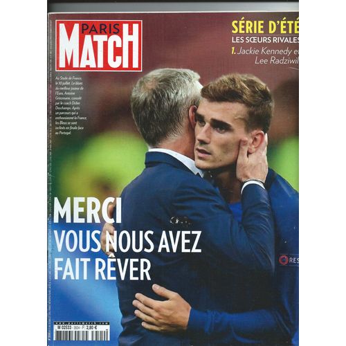 Paris Match 13/07/2016 Rihana - Beyoncé, Hugh Grant, Vielles Charrues, Tony Parker, Euro 2016,  Haute Couture Chanel, Dior, Versace, Armani, ..., Vianney, Taylor Swift, David Pujadas