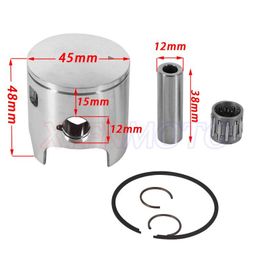 Piston Big Bore 45mm 12mm, Pour Ktm 50cc À 65cc, Ktm 50 Sx Pro Junior Senior