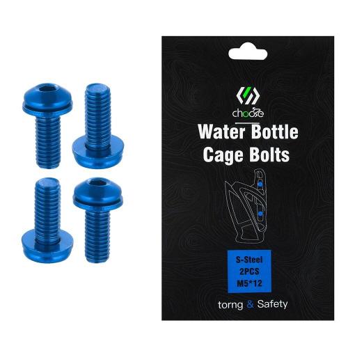 Vis Colorées M5 * 12mm Pour Porte-Bouteille De Vélo, 4 Pièces, Fixation Pour Cycles Tout Terrain