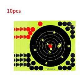 Cible de tir à réactivité adhésive pour pistolet, fusil et  carabine,accessoire de 8 pouces, 10 pièces par lot