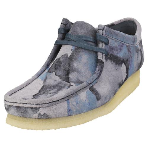 Clarks Originals Wallabee Chaussures Wallabee Bleu Camoflage