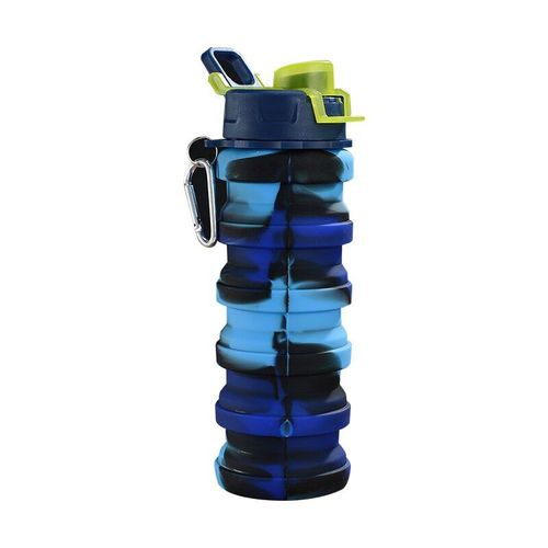 Bouteille D'eau Pliable En Silicone, Souple, À Presser, Pour Sports De Plein Air, Course À Pied, Voyage