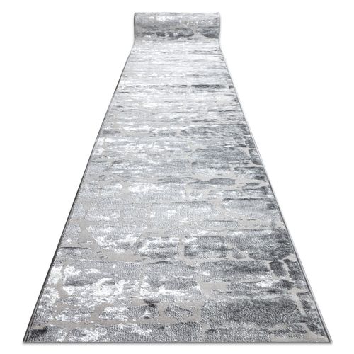 120x130 Cm Tapis De Couloir Structural Mefe 6184 Deux Niveaux De Molleton Gris Foncé 120 Cm