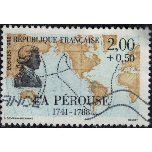France 1988 Oblitéré Used Marins Et Explorateurs La Pérouse Y&t 2519 Su