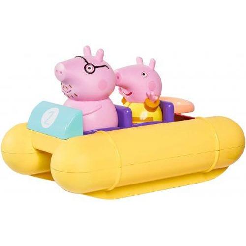 Jouet De Bain Peppa Le Cochon - Pedalo Avec Figurine Peppa Pig Et Papa Pig - Jouet 1er Age Enfant - Nouveauté