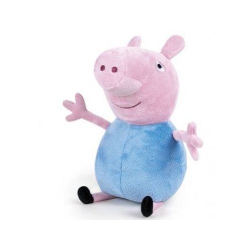 Peluche Peppa Pig : George 30 Cm - Peluche Licence - Cochon - Doudou Enfant