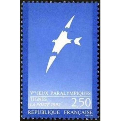 1 Timbre France 1991, Neuf - Vème Jeux Paralympiques À Tignes - Yt 2734