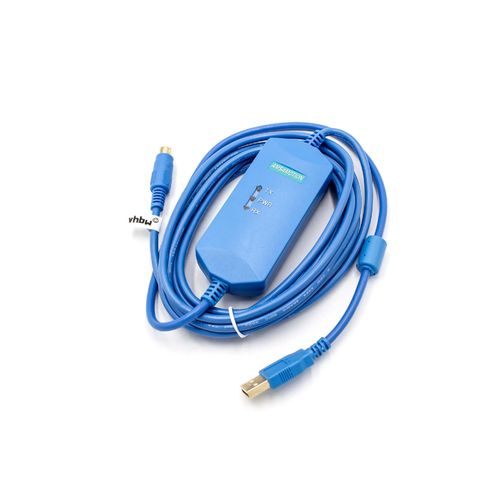 vhbw Câble USB de programmation compatible avec Mitsubishi MELSEC FX3UC, FX3G, FX radio, bleu