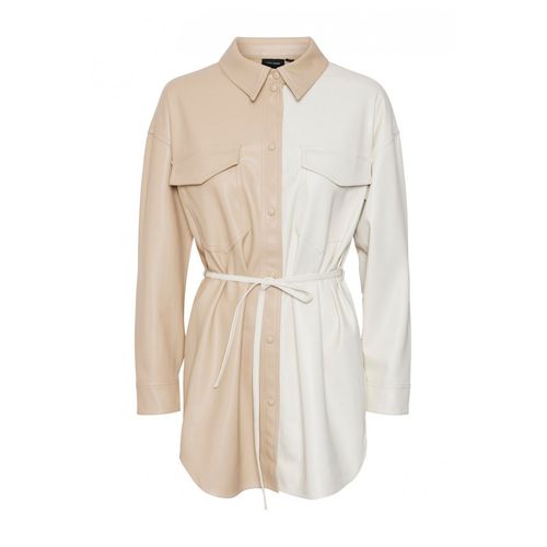 Chemise Simili Blanc Femme