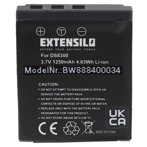 EXTENSILO Batterie compatible avec Acer CR-8530, CP-8531 appareil photo (1250mAh, 3,7V, Li-ion)