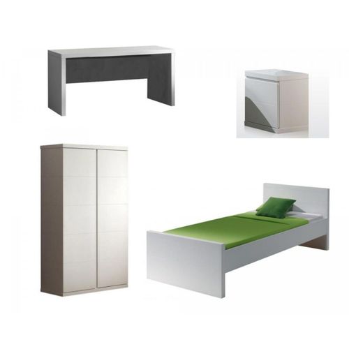 Ensemble De Meubles Lara Avec Armoire Et Bureau