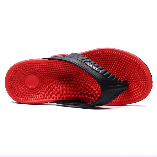 Pantoufles D'été Pour Hommes,Tongs De Plage,Sandales Non Aldes,Chaussures Plates Décontractées 2023,Chaussures De Maison De Massage D'intérieur Pour Hommes,Diapositives D'extérieur 46