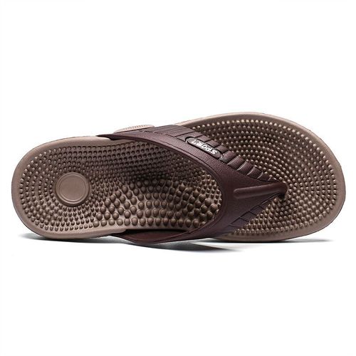 Pantoufles D'été Pour Hommes,Tongs De Plage,Sandales Non Aldes,Chaussures Plates Décontractées 2023,Chaussures De Maison De Massage D'intérieur Pour Hommes,Diapositives D'extérieur 46