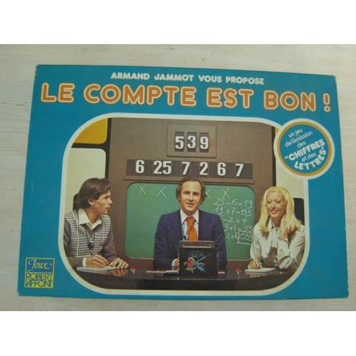 Jeu Émission Des Chiffres & Des Lettres : Le Compte Est Bon( Années 70 ) Robert Laffont