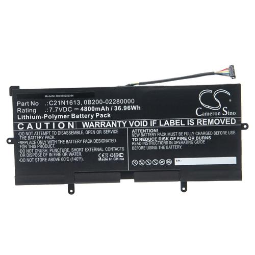 vhbw Batterie compatible avec Asus Chromebook Flip C302, C302C, C302CA, C302CA-0041A6Y30 ordinateur portable Notebook (4800mAh, 7,7V, Li-polymère)