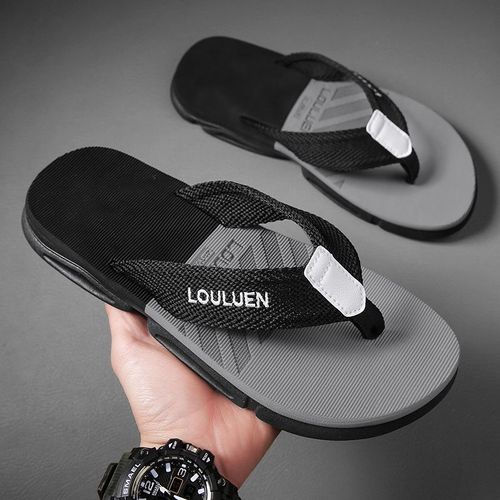 Tongs De Plage Souples Pour Hommes,Chaussures De Maison Décontractées,Pantoufles À Capuche Imperméables Pour Hommes,Chaussures De Maison Confortables,Mode Chaude,Taille 45