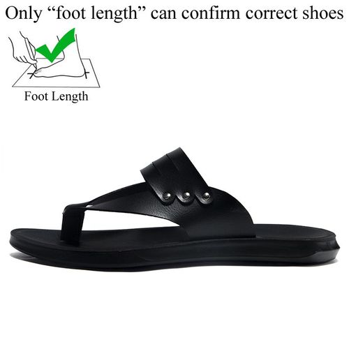 Tongs Décontractées En Cuir Pu Pour Hommes,Pantoufles D'extérieur Plates,46 47 Chanclas Zones Bre,Été