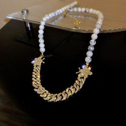 Collier En Cristal Mosaïque Pour Femmes, Nouveau Design Unique, Chaîne En Pierre Naturelle D&#39abeille, Luxe, Élégant, Clavicule, Bijoux