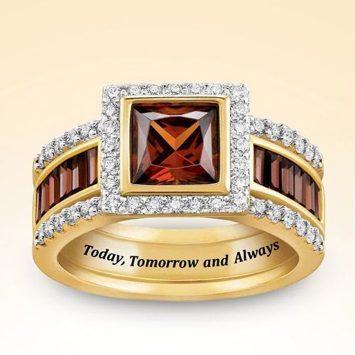 Bagues En Pierres Précieuses De Luxe Marron Pour Femmes, Accessoires Bon Marché, Bague D'amour, Bijoux Tendance, Bagues Esthétiques Pour Femmes