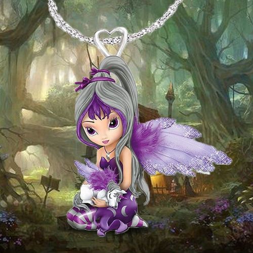 Collier Esthétique Pour Femme, Accessoire Ras Du Cou, Violet, Papillon, Fée, Bijoux Meilleur Ami, Fée Grunge