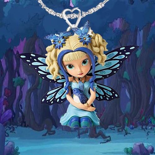 Collier Papillon Pour Fille, Cadeau De Fête, Halloween, Ange, Personnalisé, Mignon, Meilleur Ami, Bon Marché