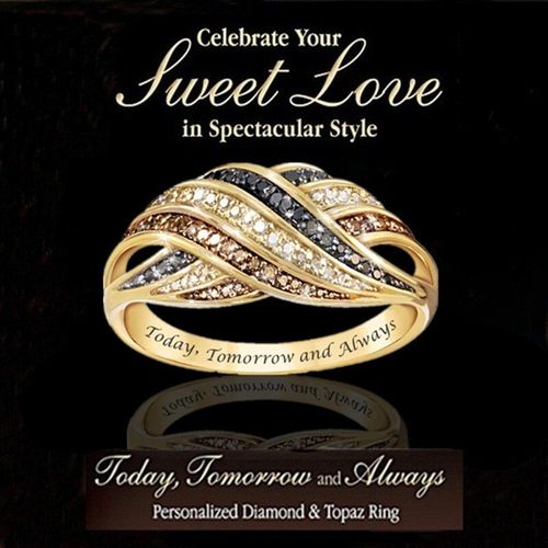 Bague En Topaze Pour Femmes, Romantique, Esthétique, Tendance, Bijoux De Fiançailles, À La Mode