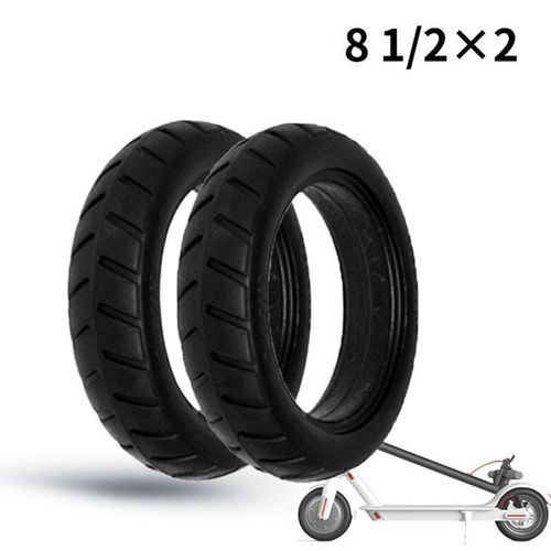 Roue De Scooter Électrique, 35mm D'épaisseur, Pièces De Rechange Résistantes À L'usure Pour Xiaomi M365, Pneu Plein Noyau Solide 8 1/2x2, Pneu Solide Noir